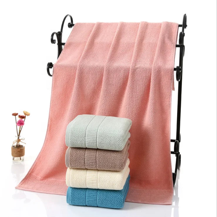 Pure Cotton Soft Absorbent Bath Towel for Adults, Wholesale for Hotel, Beauty Salon & Home Use