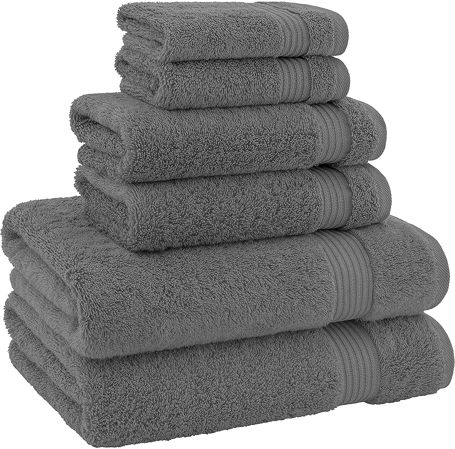 Hilton Style Luxury Hotel Bath Towels 100% Turkish Cotton White Plush