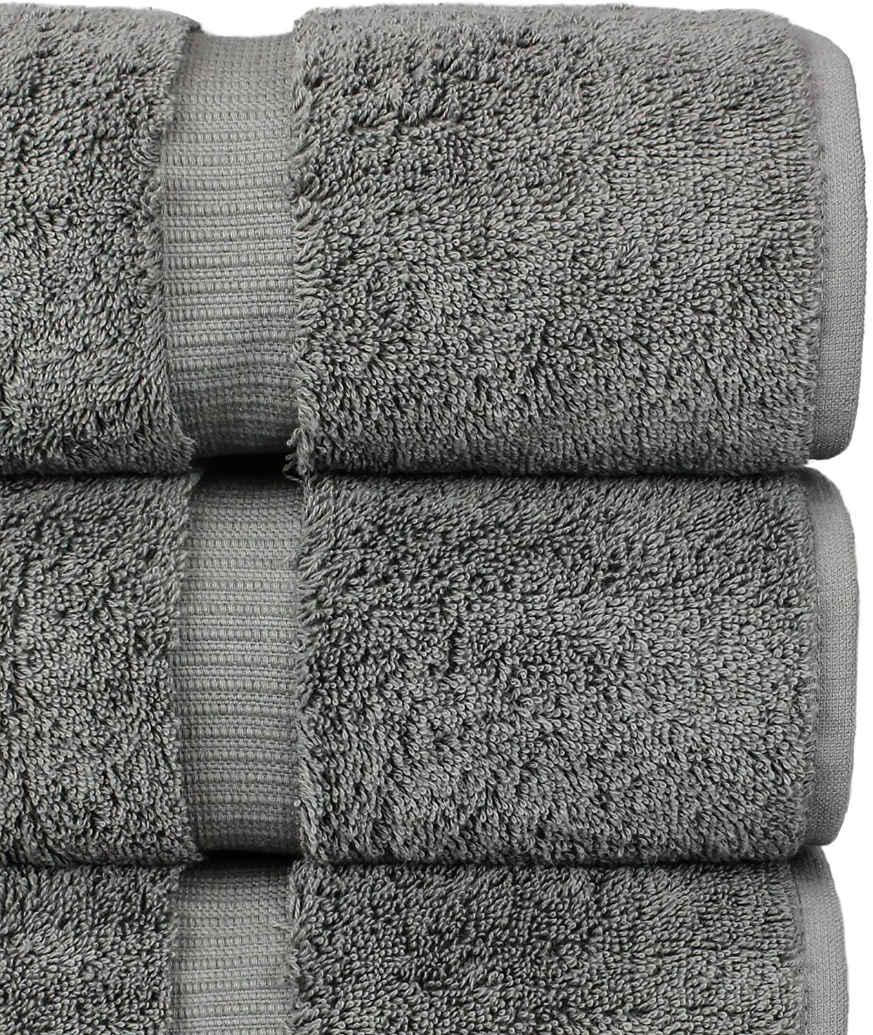 Hilton Style Luxury Hotel Bath Towels 100% Turkish Cotton White Plush