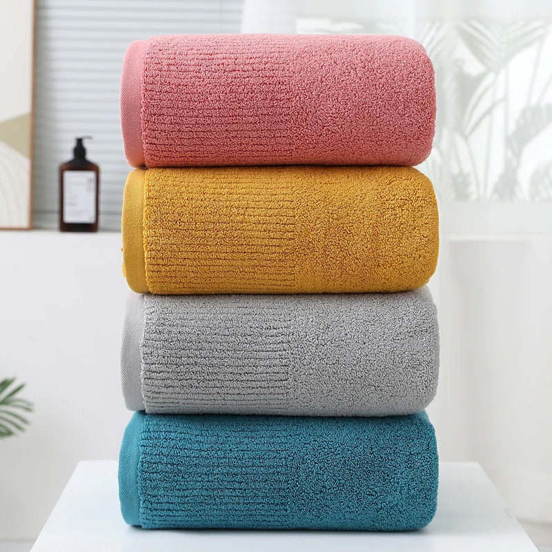 Large 100% Cotton Bath Towel, Soft High Absorbent Quick Dry Luxury Bath Sheet for Home & Hotel