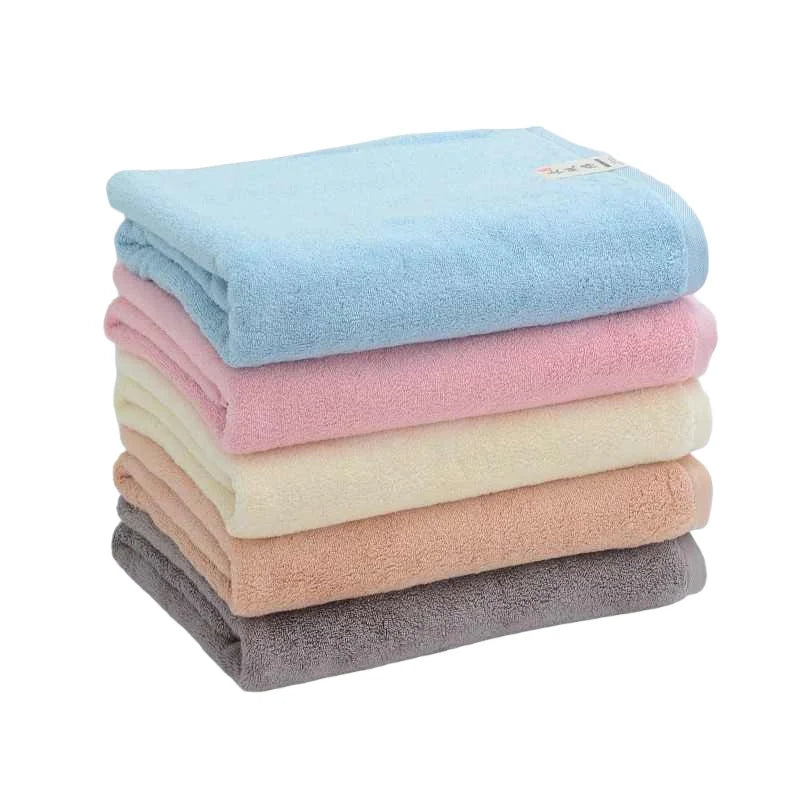 Luxury Pure Cotton Bath Towel, Long Staple Cotton Soft Skin-Friendly Large Towel