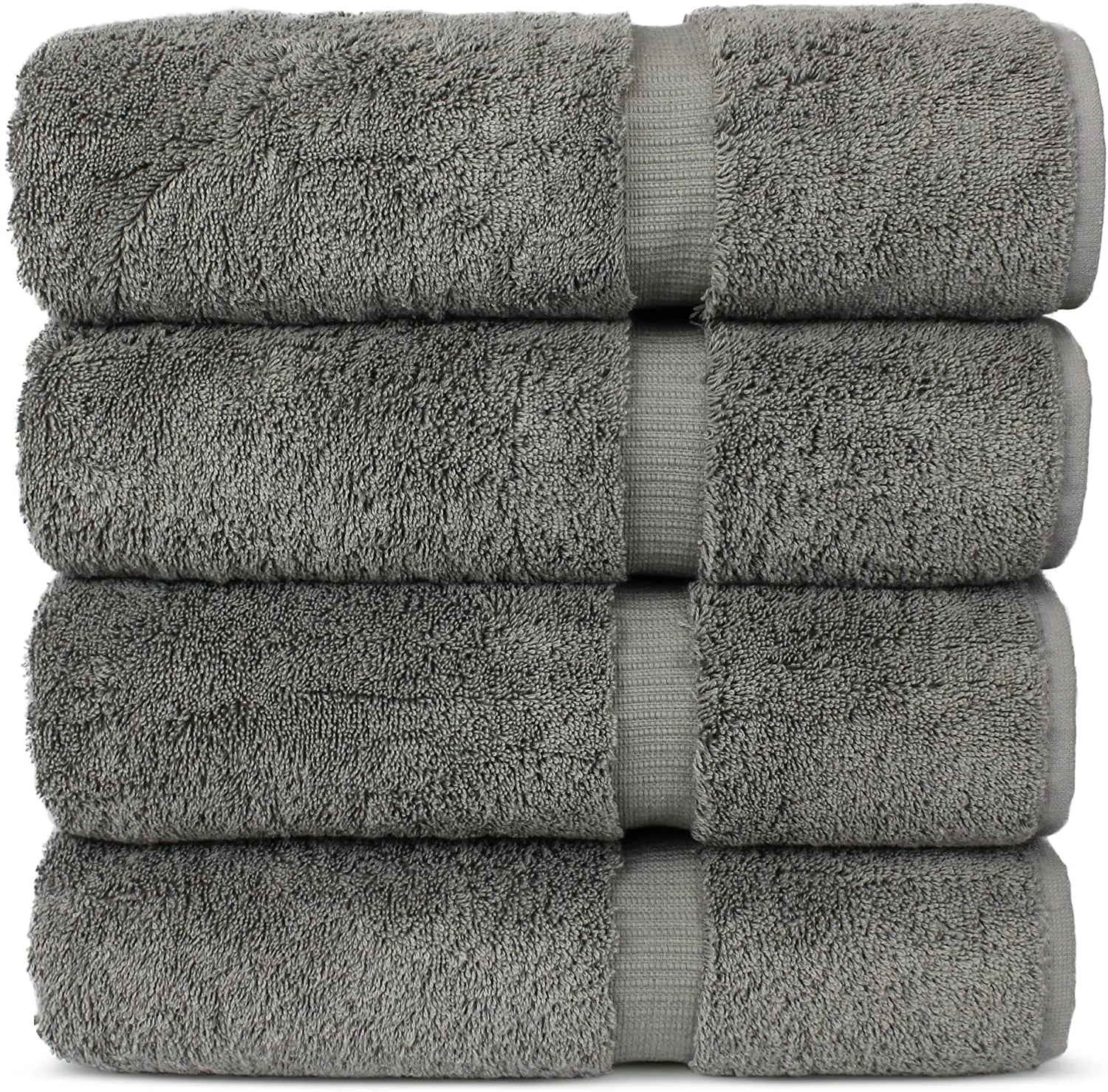 Hilton Style Luxury Hotel Bath Towels 100% Turkish Cotton White Plush