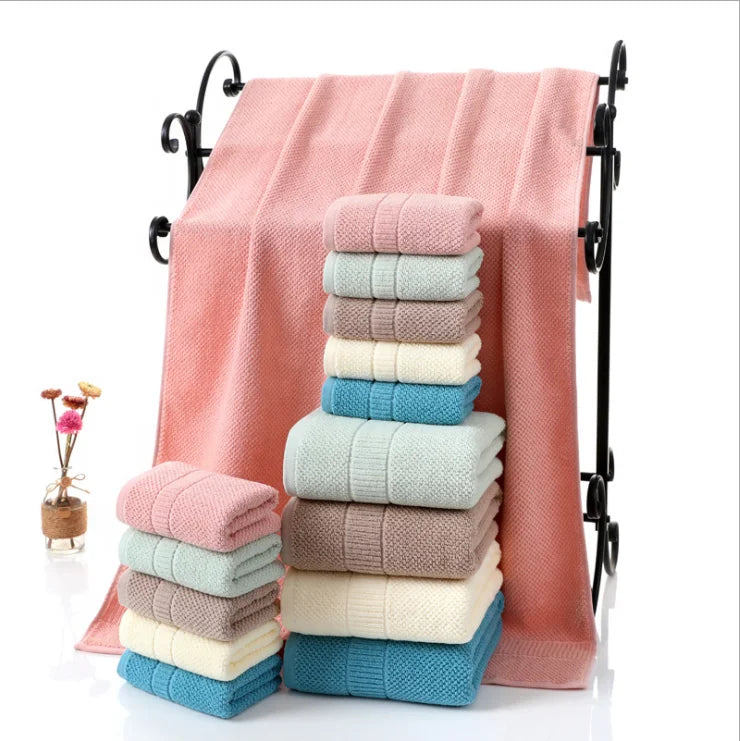 Pure Cotton Soft Absorbent Bath Towel for Adults, Wholesale for Hotel, Beauty Salon & Home Use