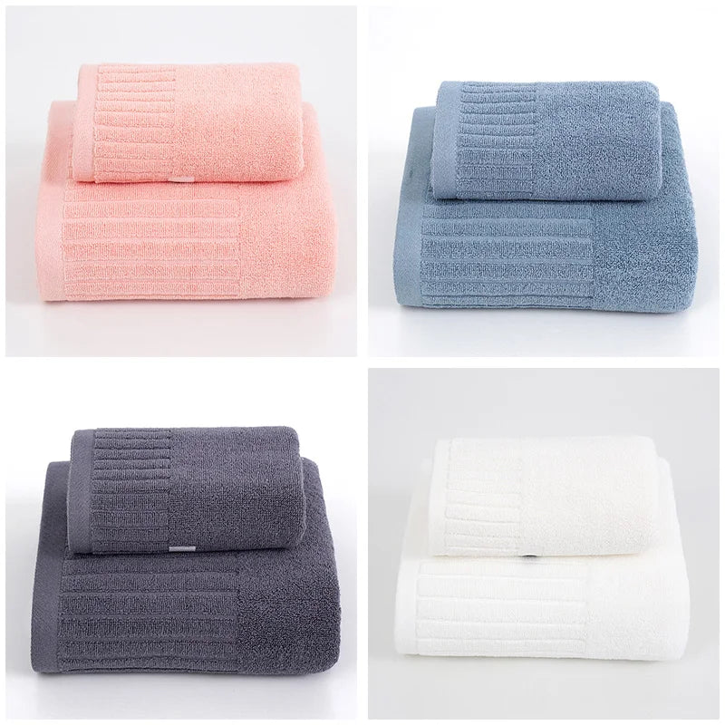 100% Cotton Luxury Hotel Bath Towels, Custom Extra Large Soft Absorbent Turkish Towel Set for Bathroom